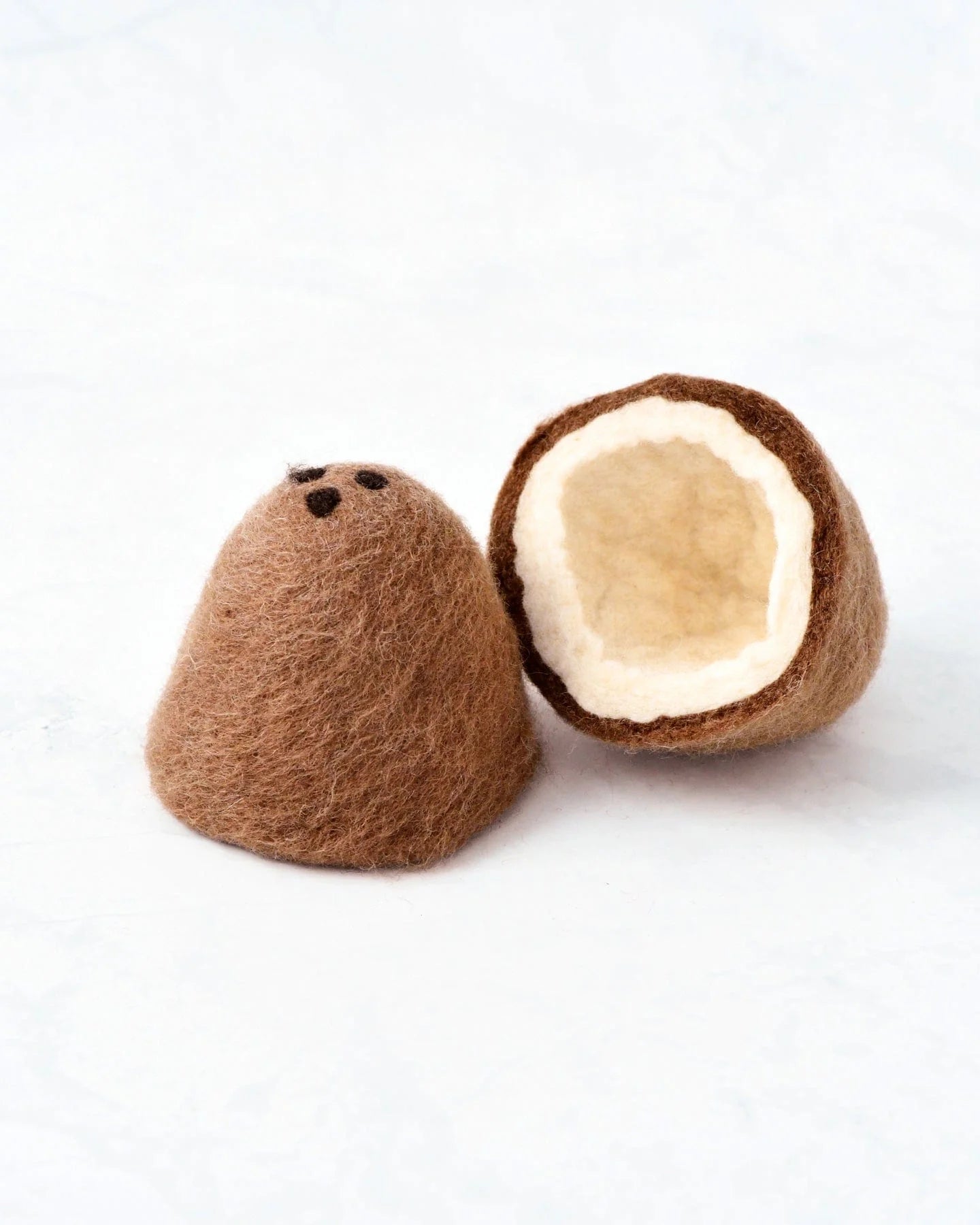 Jouet en feutre de noix de coco – Ensemble de 2 pièces