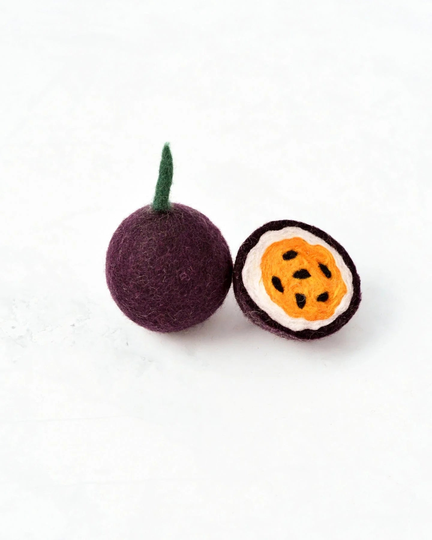 Fruit de la passion en feutre – Ensemble de 2 pièces