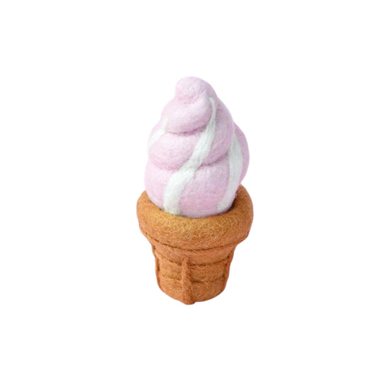 Crème glacée molle à la fraise Felt