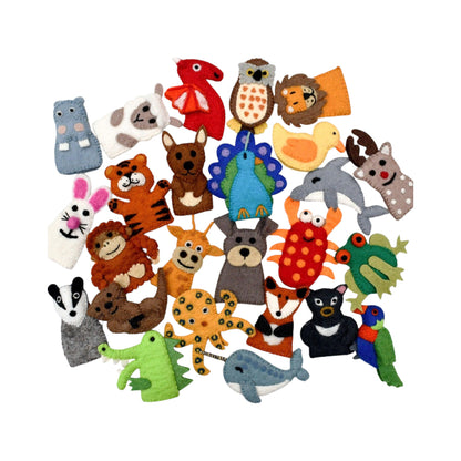 Marionnettes à doigts en feutre – Plus de 80 adorables créatures pour jouer à faire semblant